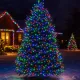 Гірлянда Нитка вулична 500 LED 50 м чорна, мультиколор