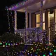 Гірлянда Нитка вулична 500 LED 50 м чорна, мультиколор