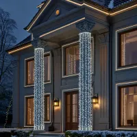Гірлянда Нитка вулична 500 LED 50 м біла, білий