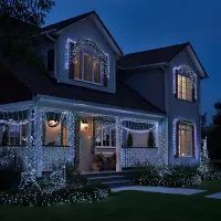 Гірлянда Нитка вулична 1000 LED 100 м біла, білий