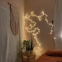 Гірлянда Нитка 220 LED 22 м прозора, жовтий