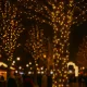 Гірлянда Нитка вулична 300 LED 30 м від мережі чорна нитка, жовтий