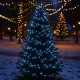 Гірлянда Нитка вулична 300 LED 30 м від мережі чорна нитка, білий