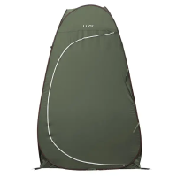 Намет душ-туалет для кемпінгу автомат 120×120×190 (см) тент для душу та туалету туристичний LU-015DGR Хакі