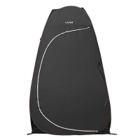 Намет душ-туалет для кемпінгу автомат 120×120×190 (см) тент для душу та туалету туристичний LU-015DB Чорний