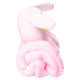 М'яка іграшка-плед Зайчик 120×160 (см) 2 в 1 Рожевий Colorful Home 5616-68P