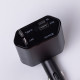 Автомобільний зарядний пристрій з висувними кабелями та портами USB-A/USB-C HP-C1