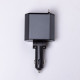 Автомобільний зарядний пристрій з висувними кабелями та портами USB-A/USB-C HP-C1