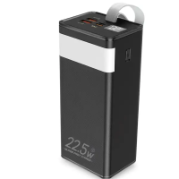 Повербанк LEVINO 50000 mah з ліхтариком USB-C/USB-A/MicroUSB HP-N51