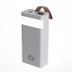 Повербанк 30000 mAh зі швидким заряджанням і ліхтариком 22.5 Вт powerbank заряджання для телефона ґаджетів Білий HP-N50