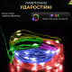 Гірлянда роса 20 метрів USB на 200 led світлодіодів крапля на білому дроті жовта мультиколор