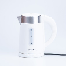 Електрочайник Sokany SK-0808B Water Kettle 1200W Black Білий